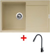 Sinks ULTIMA 790 Sahara + ELASTA S černá matná 